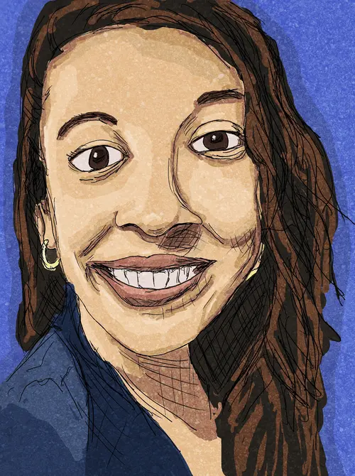 Digital painting of a woman