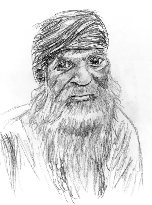 Drawing of a man