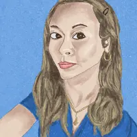 A digital painting of a woman