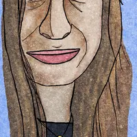 A digital painting of a woman