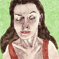 A digital painting of a woman