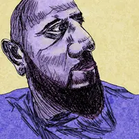 A digital painting of a man