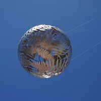 A photo of metal sphere sculpture