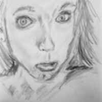 Pencil portrait of a woman